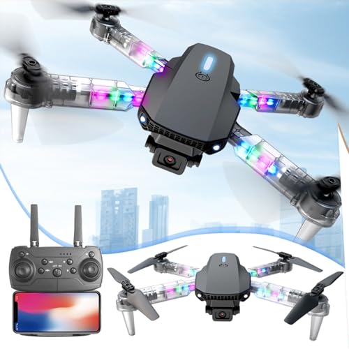 Drone - Drone With 1080p Hd Fpv Camera, Portable Foldable Fpv Drone, Multi-Function Rc Quadcopter With Altitude Hold Headless Mode Start Speed Adjustment, Toys Gifts For Beginners