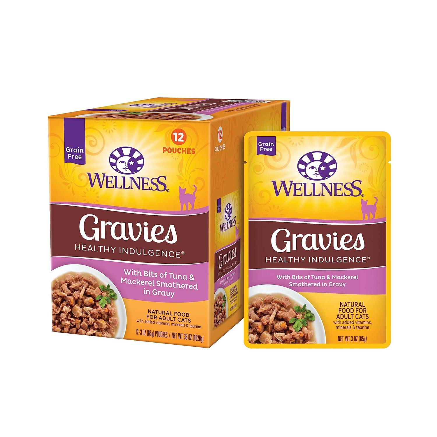 Wellness Healthy Indulgence Natural Grain Free Gravies and Gravy Cat Food Pouch - Pet Supplies online store