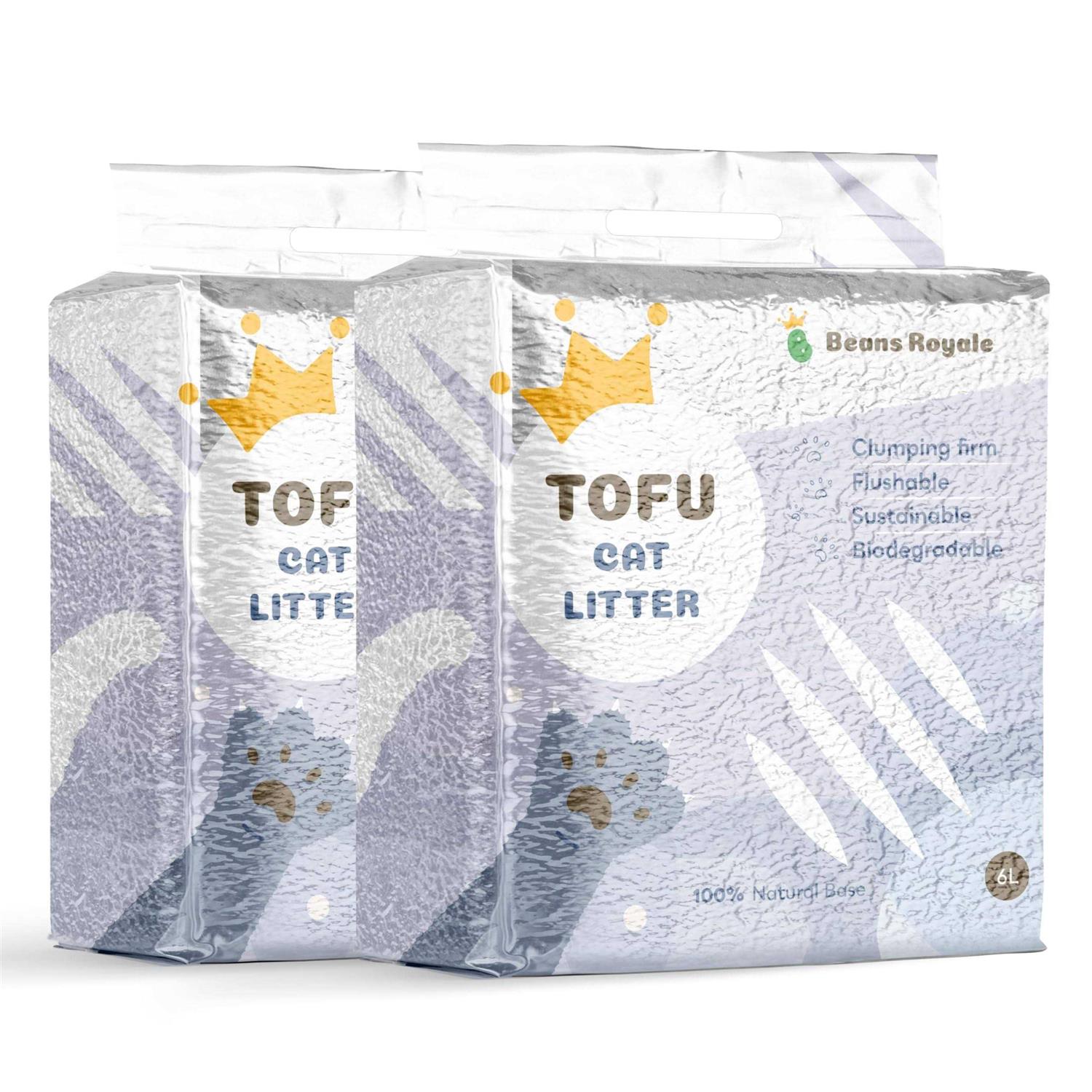 Beans Royale 2pcs Pack Tofu Cat Litter Clumping Kitty Litter - Pet Supplies online store