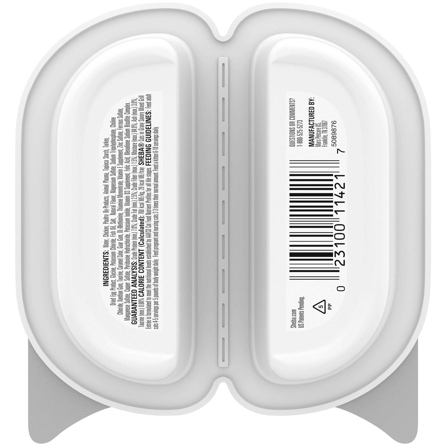 Sheba Perfect Portions Wet Cat Food Cuts in Gravy Savory Mixed Grill Entree - Pet Supplies online store