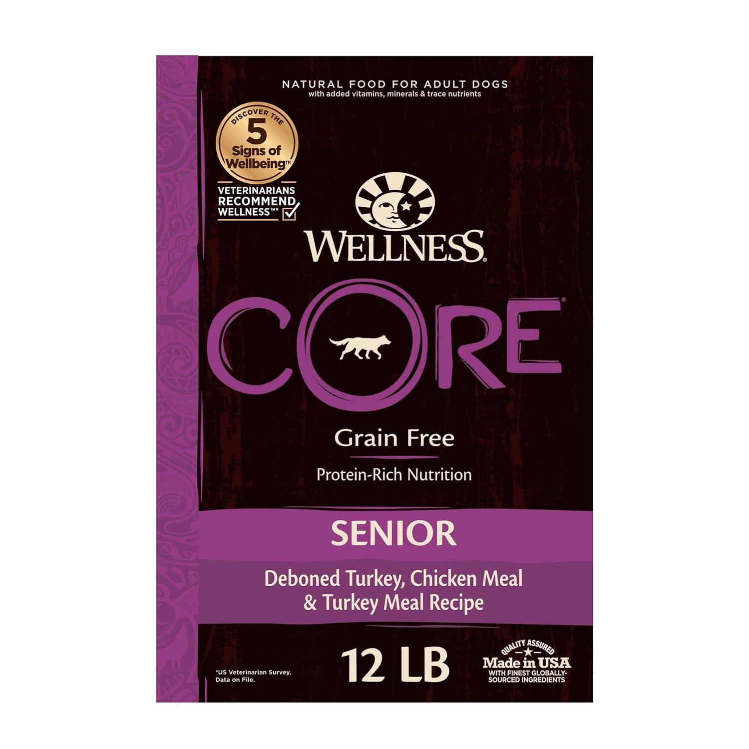 Wellness Core Natural Grain Free Senior Dry Dog Food - Pet Supplies online store