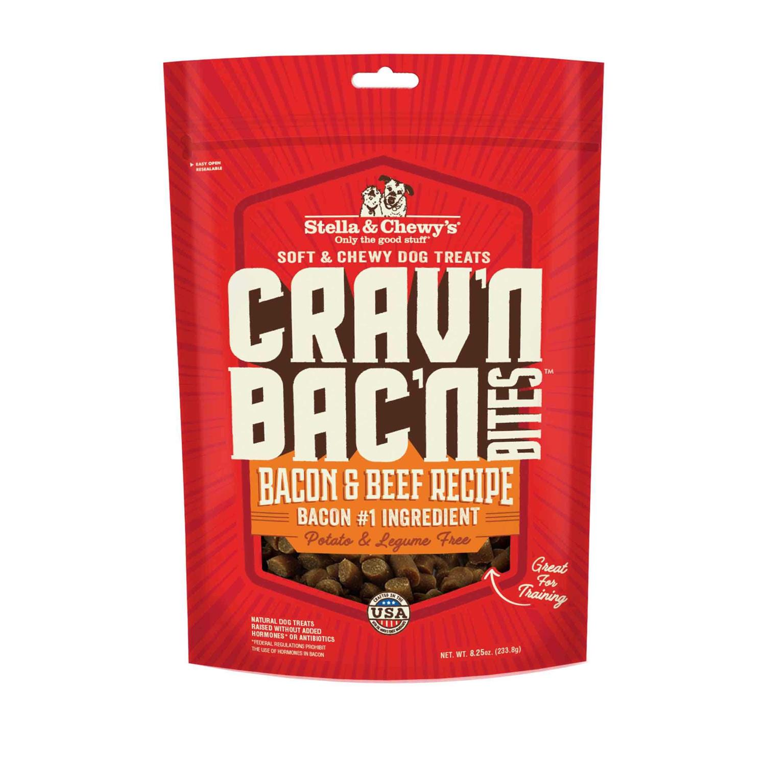 Stella & Chewy's Crav'n Bac'n Bites Bacon Dog Treats - Pet Supplies online store