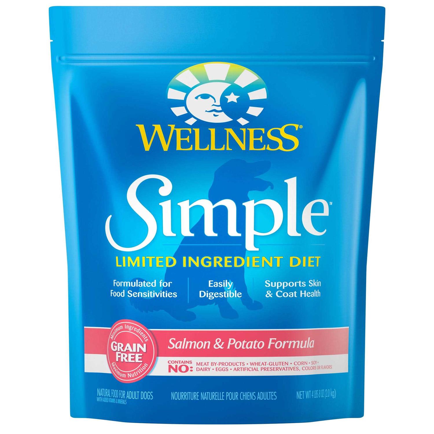 Wellness Simple Limited Ingredient Diet Grain Free Salmon & Potato Natural Dry Dog Food - Pet Supplies online store