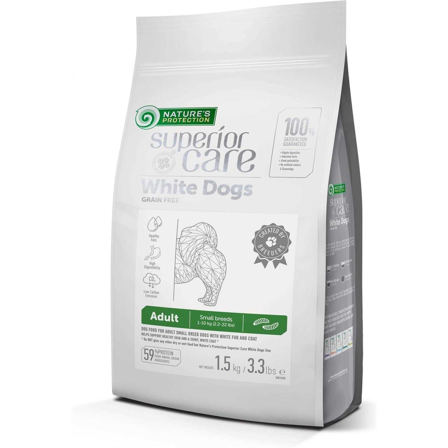 Nature's Protection Grain Free Superior Care White Dogs Small Breed Adult Dry Dog Food - Pet Supplies online store