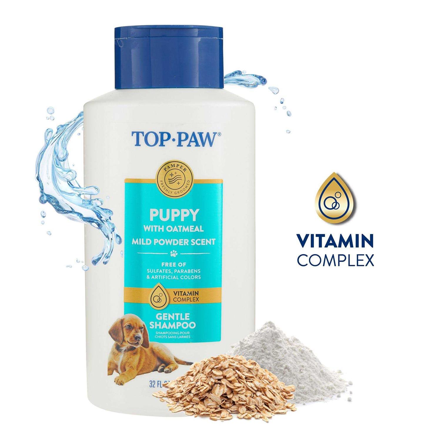 Top Paw Gentle Puppy Oatmeal Shampoo Mild Powder Scent - Pet Supplies online store