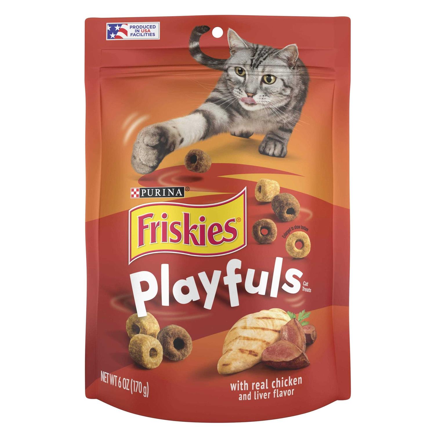 Purina Friskies Chicken & Liver Flavor Playfuls Cat Treats - Pet Supplies online store