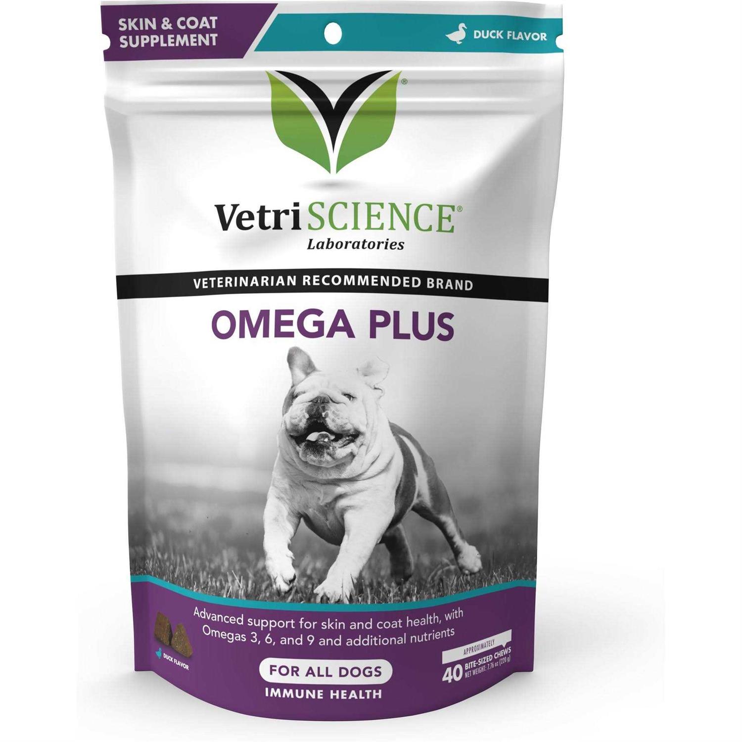 VetriScience Omega Plus Advanced Skin Duck Flavor Supplement for Dogs - Pet Supplies online store