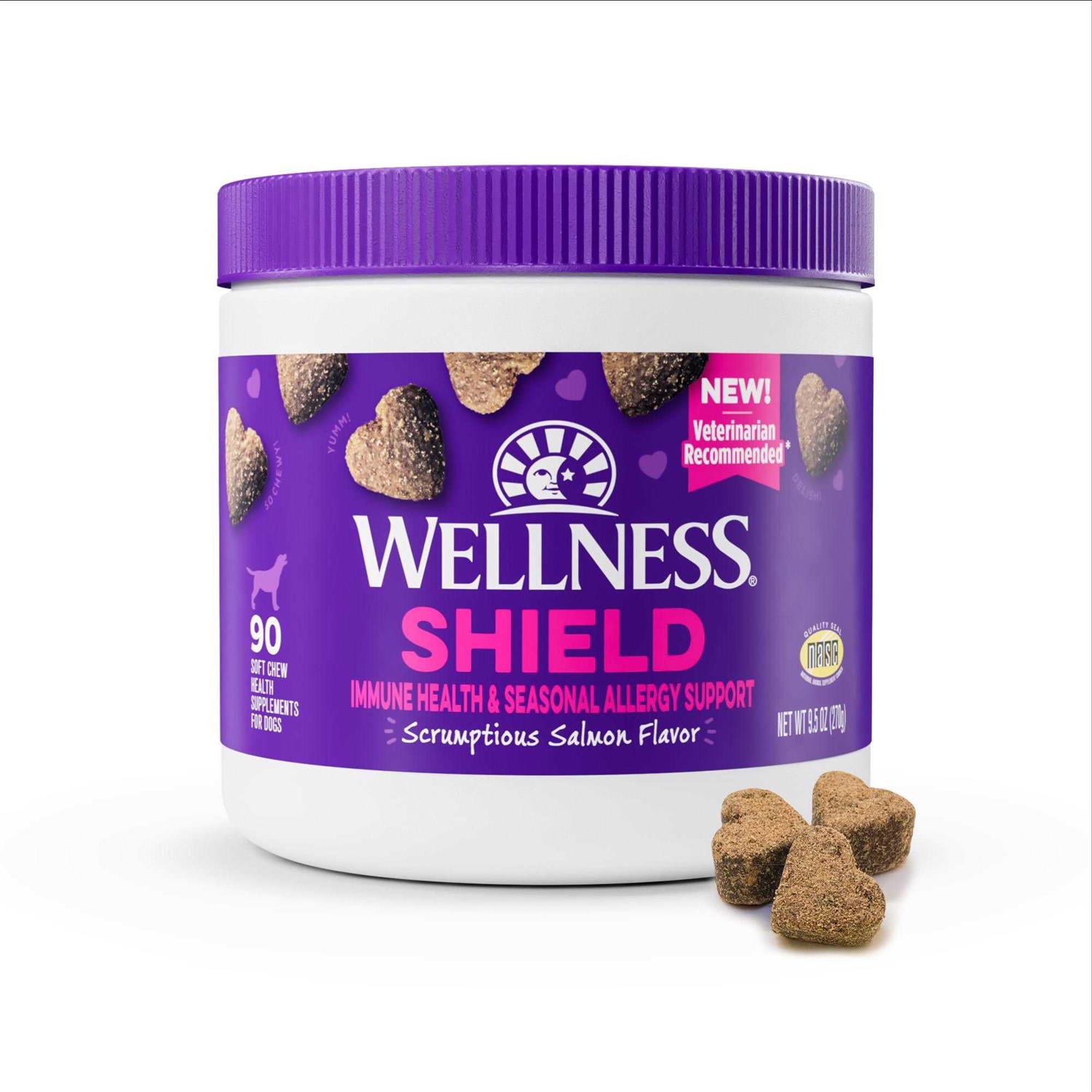 Wellness Salmon Flavored Soft Chew Immune & Allergy Supplements for Dogs - Pet Supplies online store