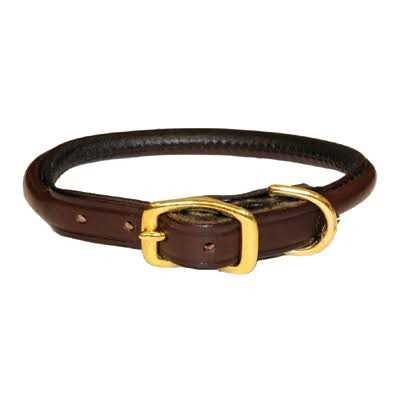 Tory Leather Rolled Leather Dog Collar - Pet Supplies online store