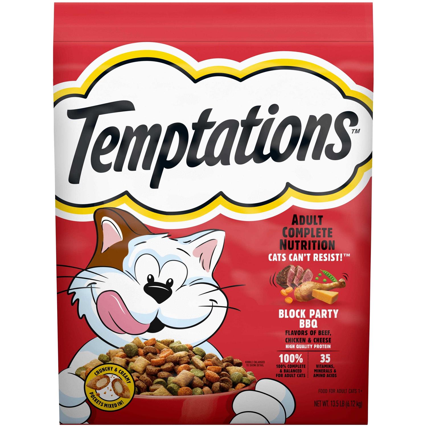 Temptations Block Party BBQ Flavor Adult Dry Cat Food - Pet Supplies online store