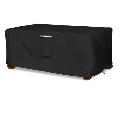 Heavy Duty Patio Sofa Cover, 100% Waterproof 2-Seater Outdoor Sofa Cover Fits up to 58W x 32.5D x 31H Inches, Lawn Patio Furniture Covers,Grey