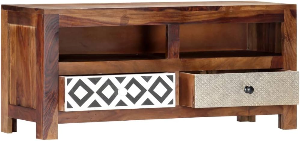 TV Stand, Modern Desk Storage Cabinet Craft Tables Tv Unit Suitable for Living Room Entryway Small Spaces Office 35.4