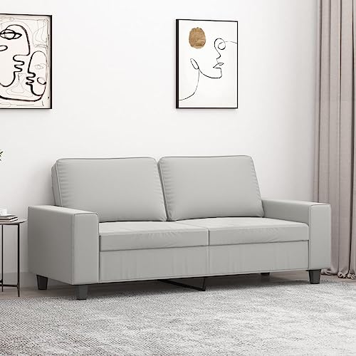 2-Seater Sofa Light Gray 55.1