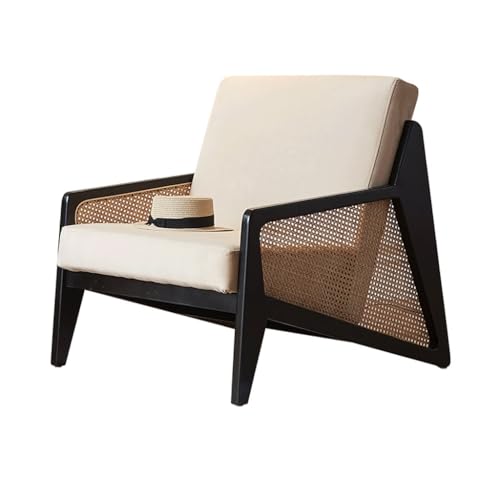 Sofa Chair Nordic Modern Rattan Single Sofa Chair for Home Living Room Simple Office Senior Bedroom Balcony Chair Living Room Sofa