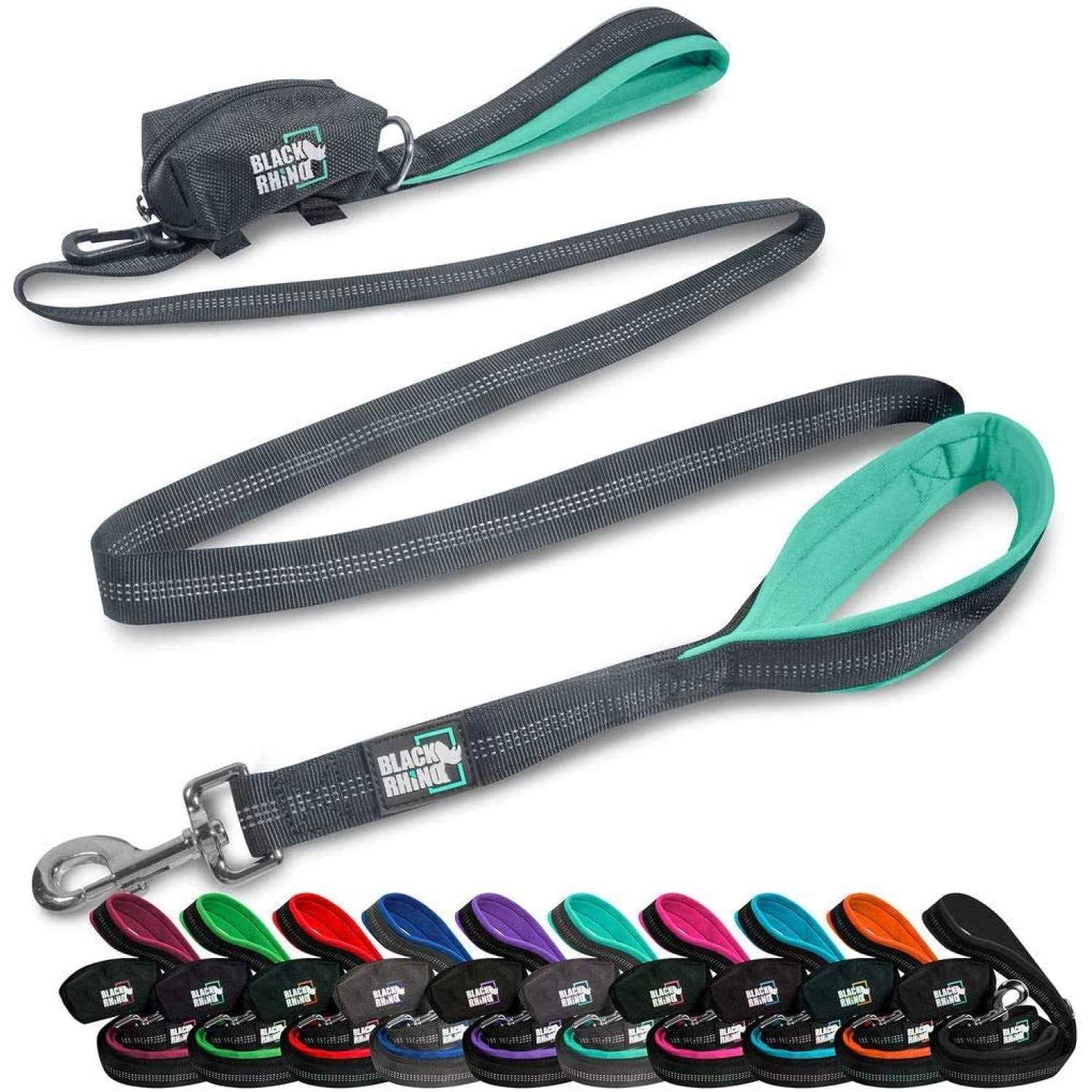 Black Rhino Dog Leash Heavy Duty Medium & Large Dogs Long Leashes - Pet Supplies online store