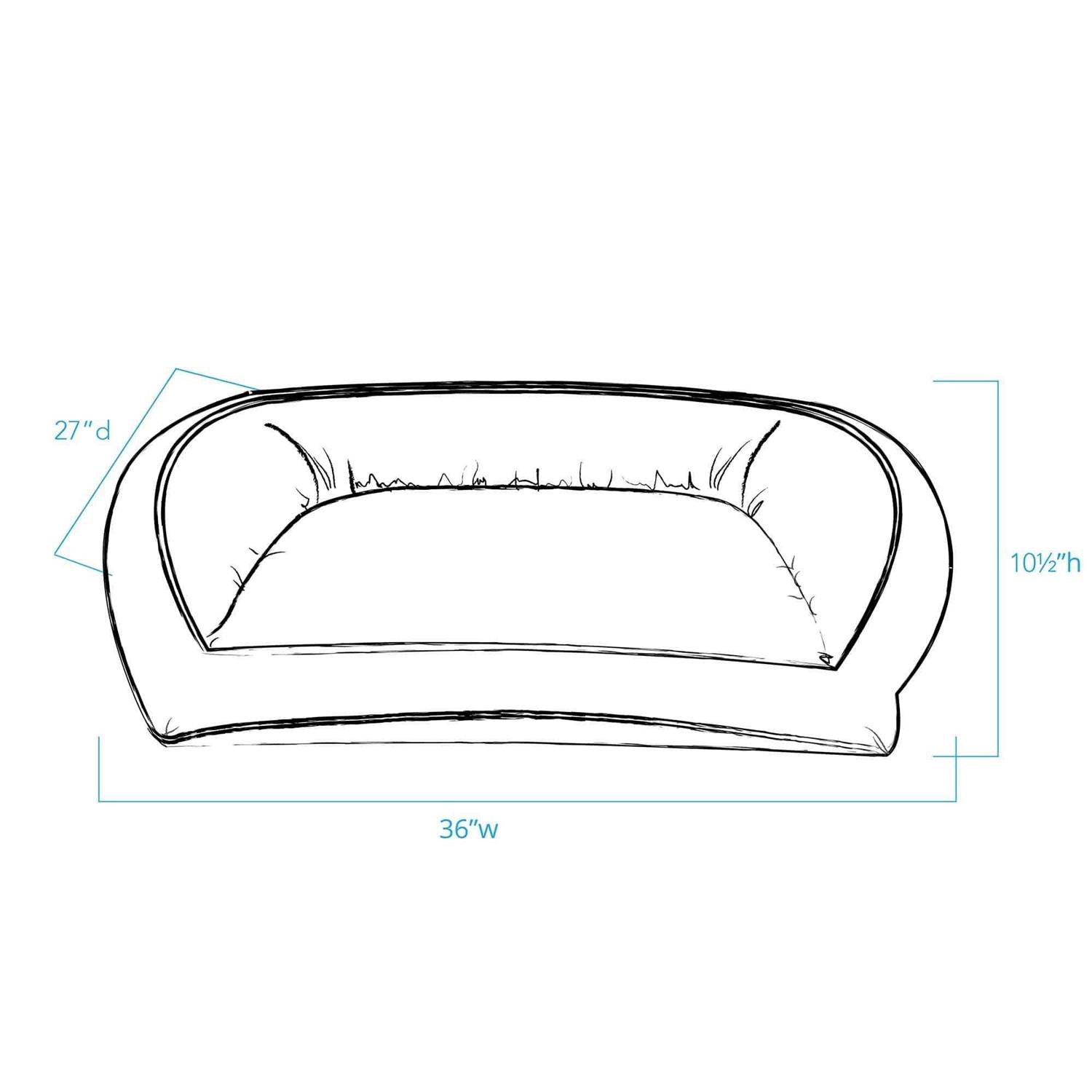 Carolina Pet Quilted Microfiber Bolster Bed - Pet Supplies online store