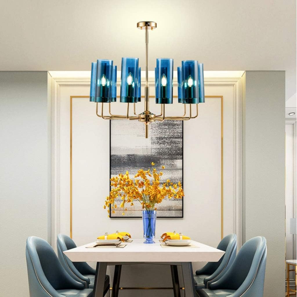 Art Model Room Designer Study Glass Nordic Modern Minimalist Restaurant Dining Table Fashion (Size : D80)