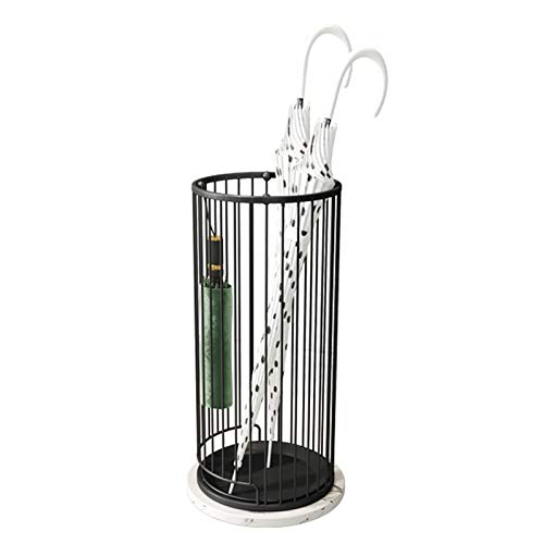 WXYZ Umbrella Stand at Home Entrance Corridor with Solid Marble Base, Can Store Long and Short Umbrellas, 50x25cm (Color : White)