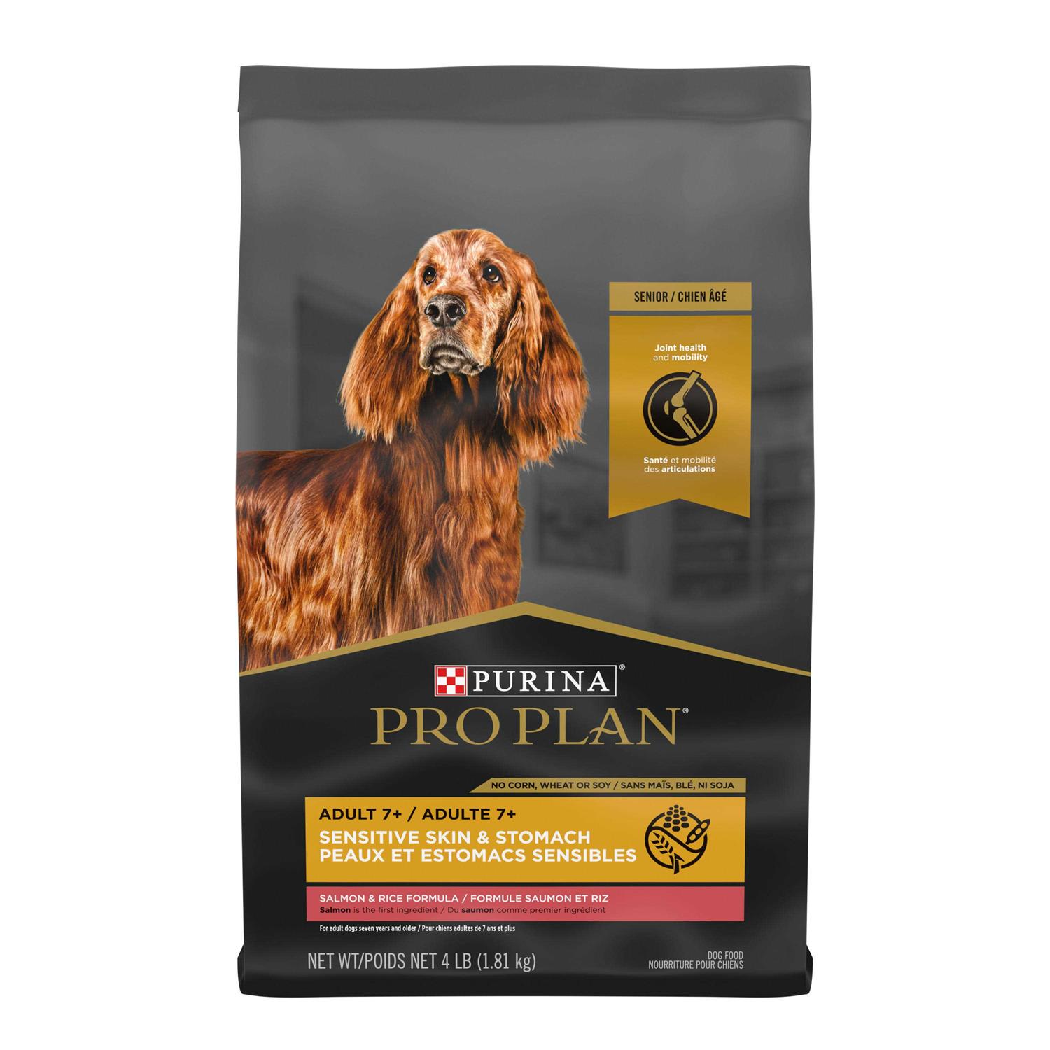 Purina Pro Plan Sensitive Skin & Stomach Salmon & Rice Formula Senior Dry Dog Food - Pet Supplies online store