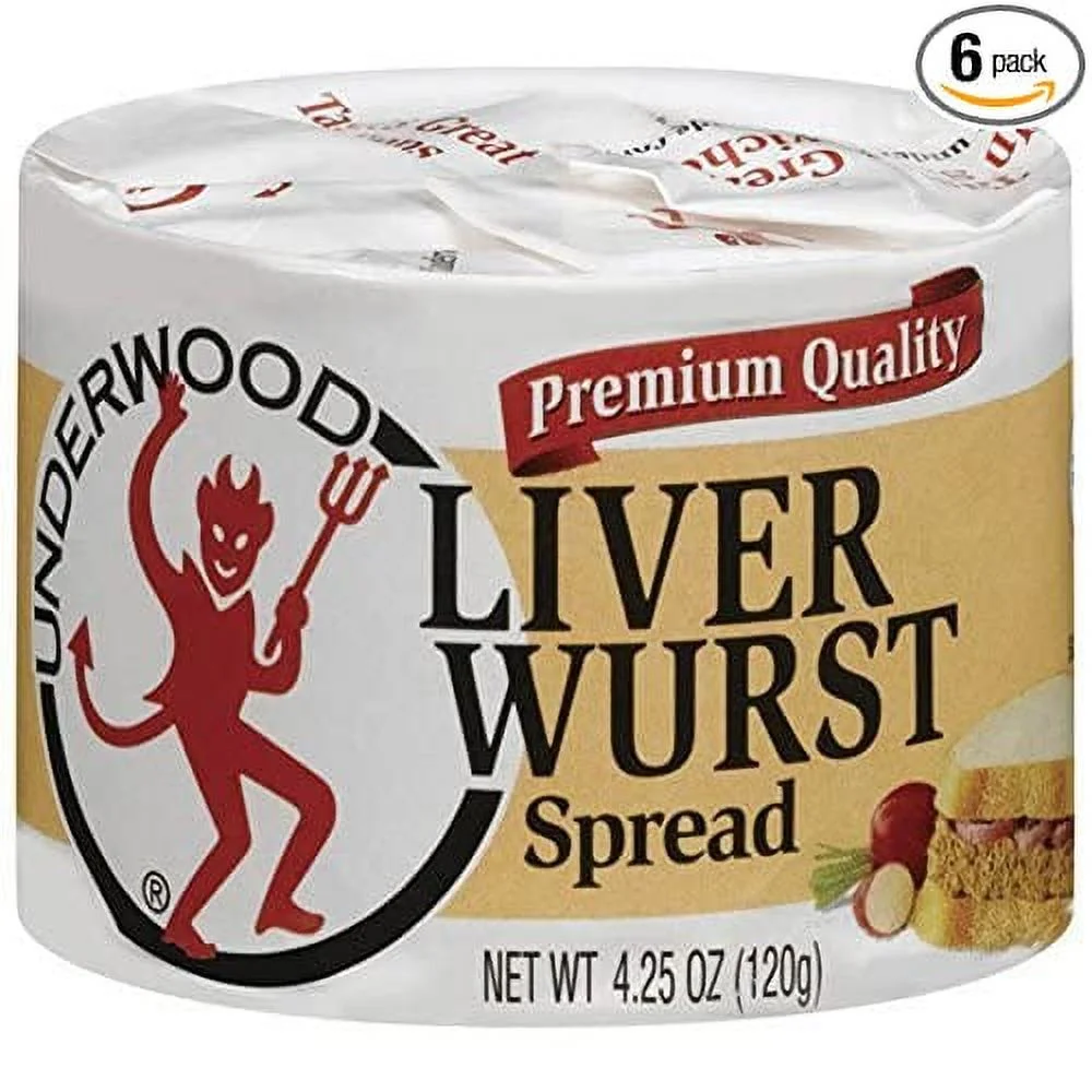 Underwood Liver Wurst Spread, 4.25oz Can (Pack of 6)