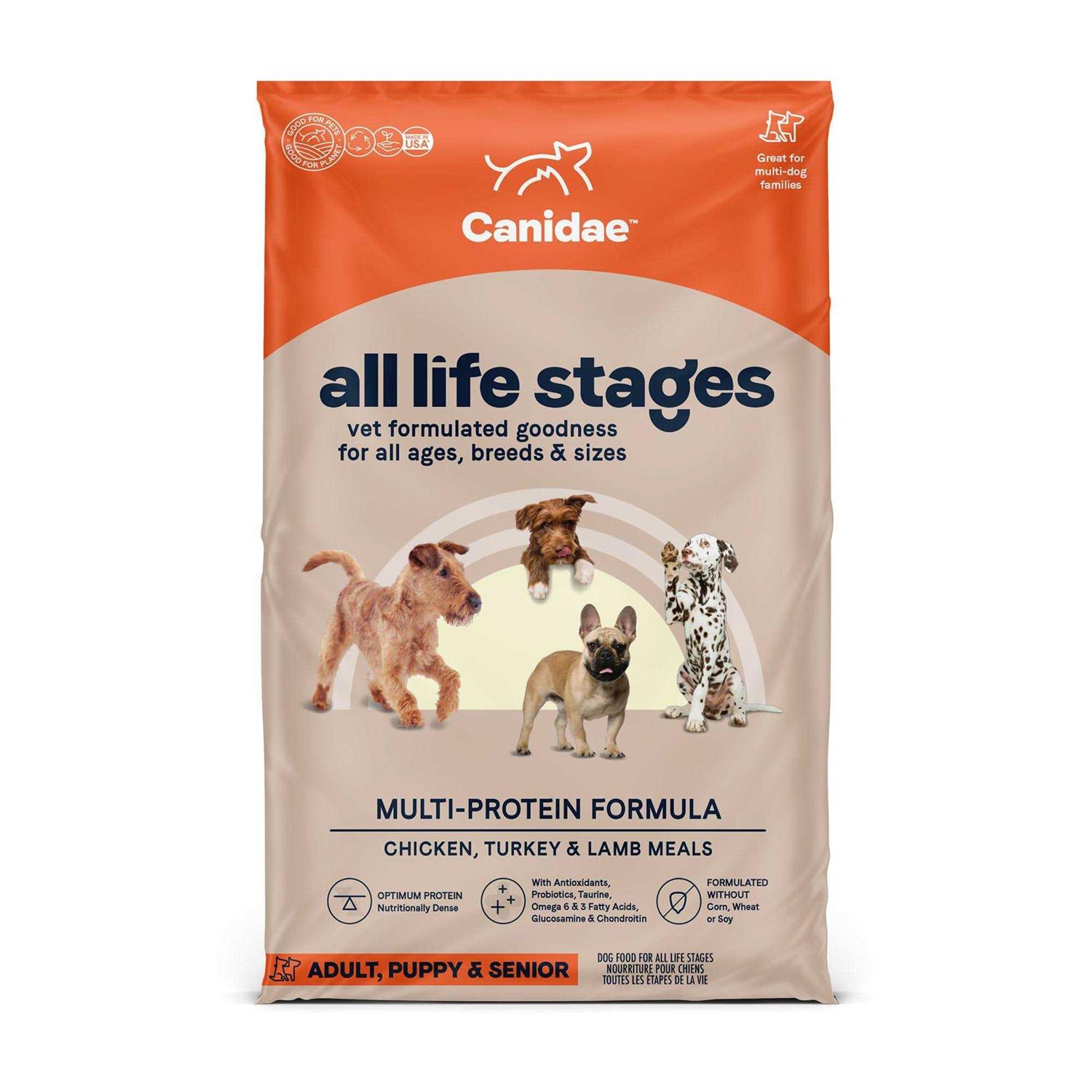 Canidae Chicken Turkey Lamb All Life Stages Multi-Protein Formula Dry Dog Food - Pet Supplies online store
