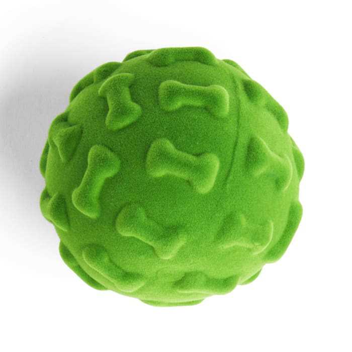 Leaps & Bounds Flocked Foam Dog Toy - Pet Supplies online store