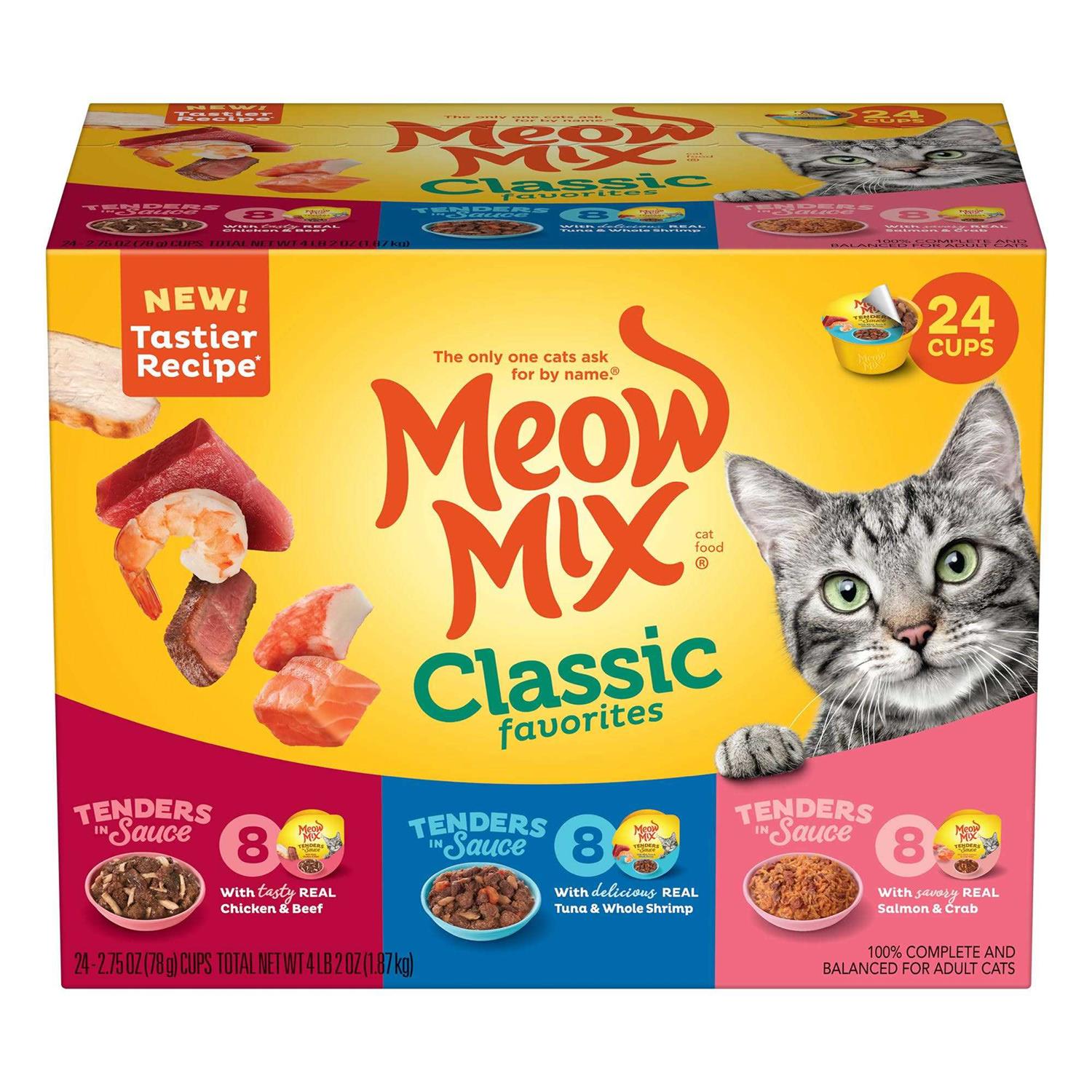 Meow Mix Tender Favorites Wet Cat Food - Pet Supplies online store