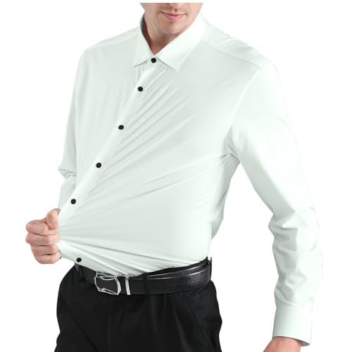 Dress Shirts for Men Button Down formal Business Shirt Smooth Stretch Wrinkle Free Work Office Shirts Collared Shirt