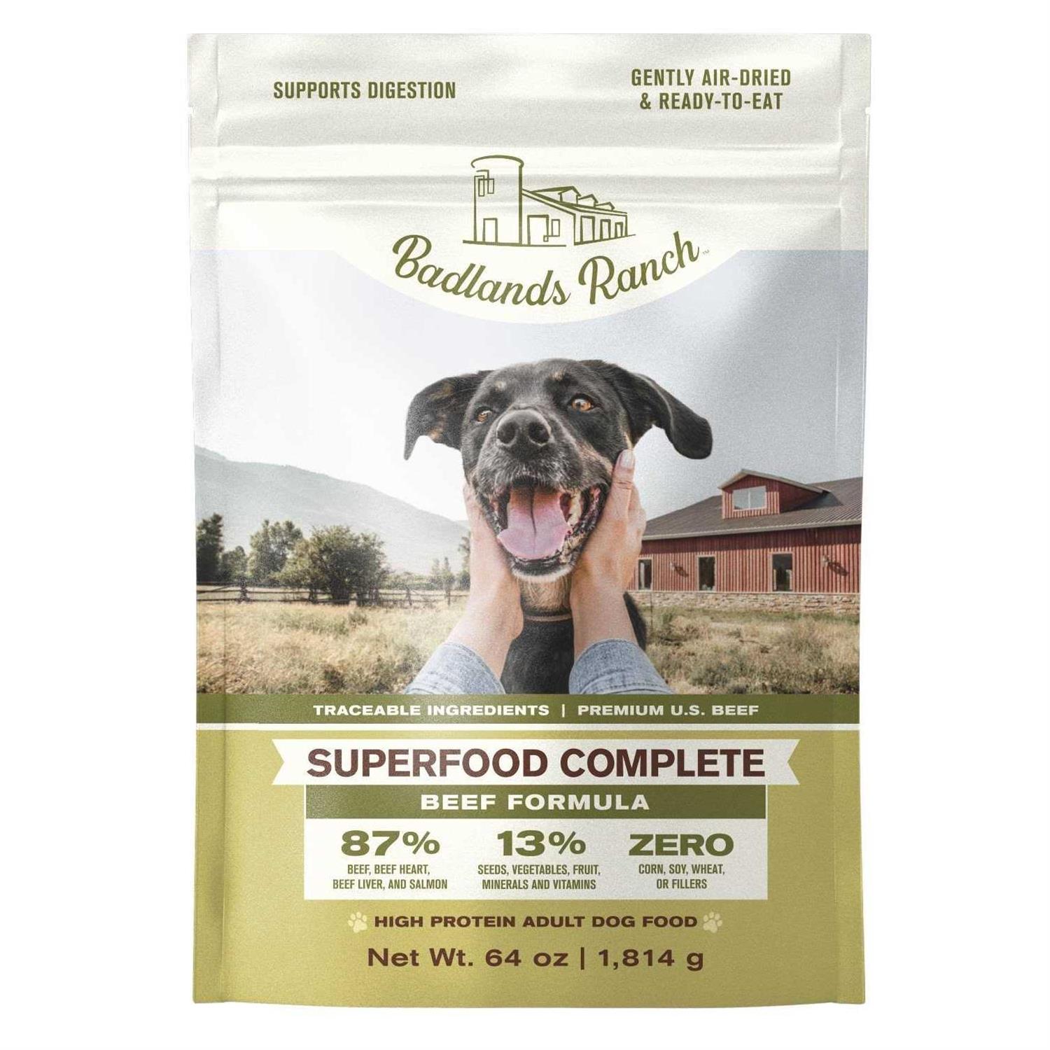 Badlands Ranch Superfood Complete Air Dried Beef Dog Food - Pet Supplies online store