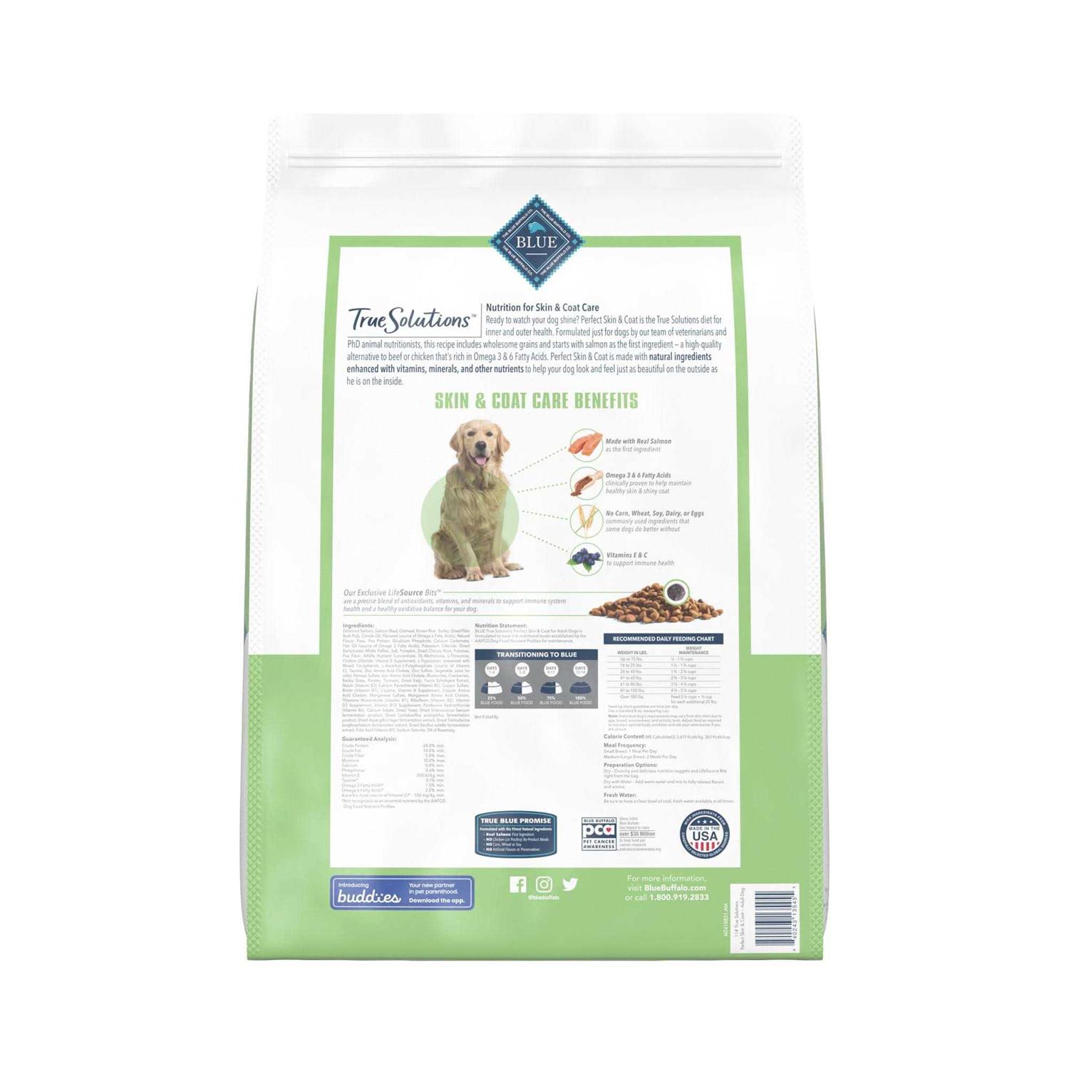 Blue Buffalo True Solutions Perfect Skin & Coat Dog Food - Pet Supplies online store