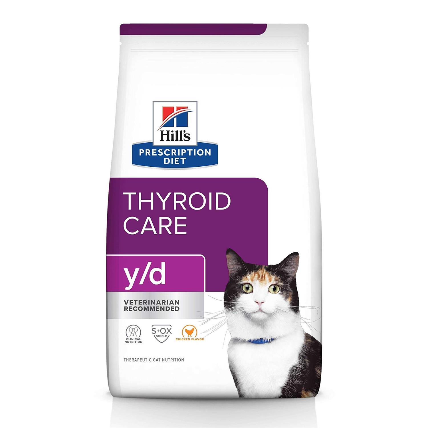 Prescription Diet y/d Feline Thyroid Care Dry Food - Pet Supplies online store