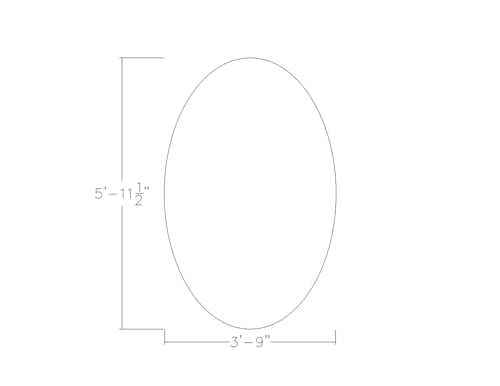 Bistro Height Oval Shaped Table | Standing Height Meeting Table with T Legs | 43