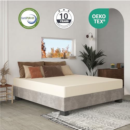 Full Size Mattress 8 Inch Copper Memory Foam Mattress, CertiPUR-US Certified Made in USA, Cooling Gel Bed Mattress in a Box Fiberglass Free, Double Mattress, 54