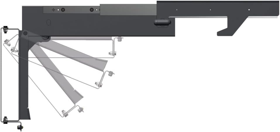 MORryde TV40-010H Slide-Out and Flip Down TV Ceiling Mount, Black, 17 Inch