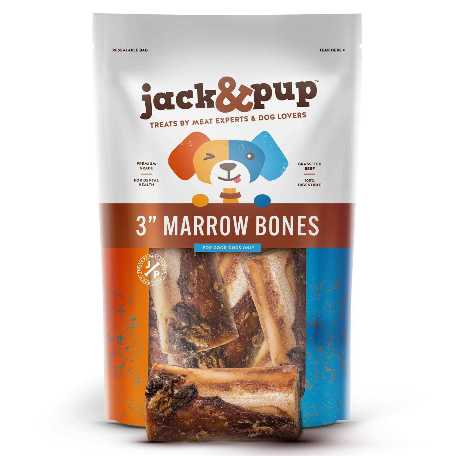 Jack & Pup Roasted Beef Marrow Bone Dog Treats - Pet Supplies online store
