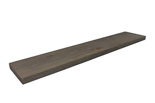 Joel's Antiques | 24 Inch Wide | Floating Shelves for Wall | Made of Natural Wood | Easy Install | Heavy Duty| Perfect for Bathroom Kitchen, Living Room | 10 inches Deep x 2 Inches Thick | Natural