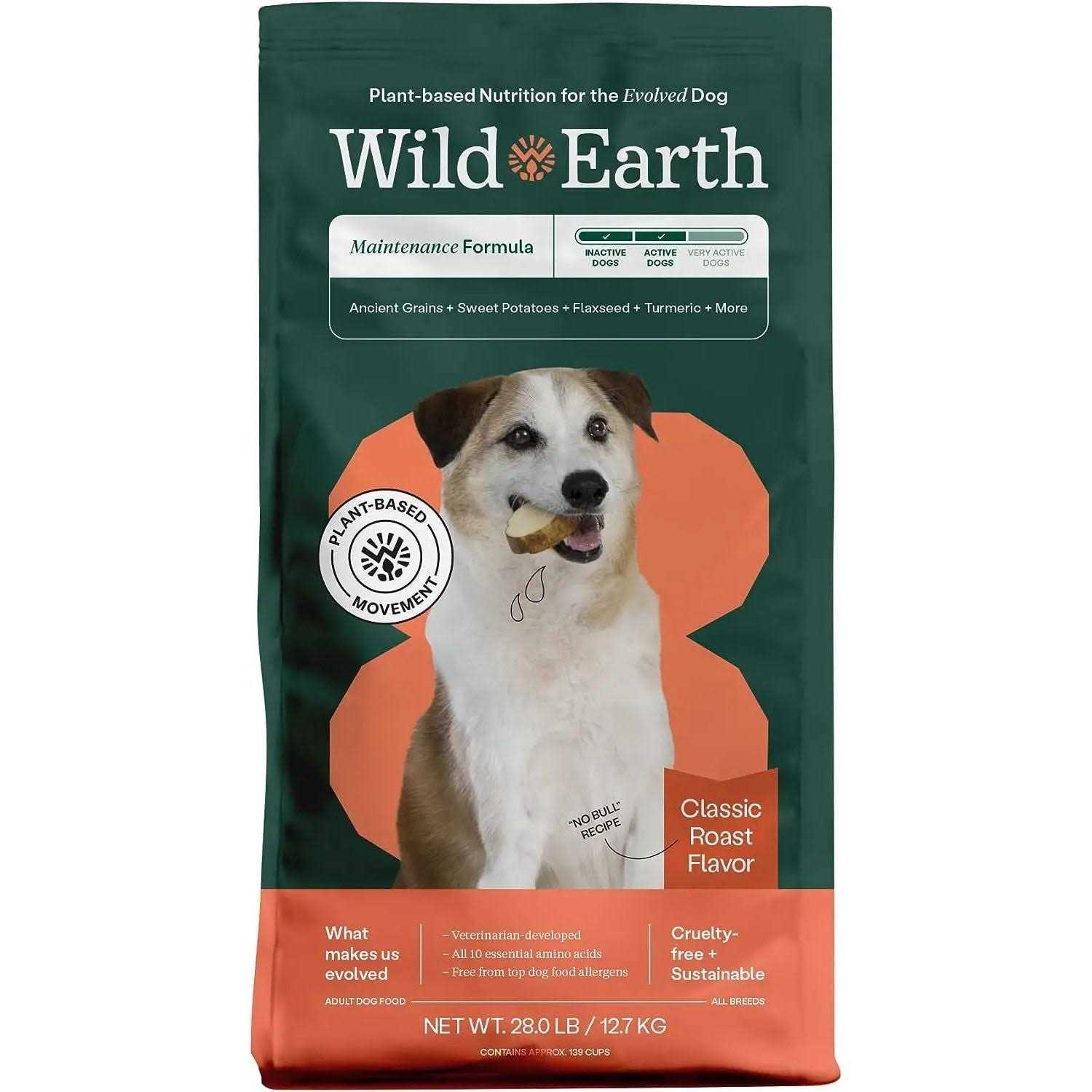 Wild Earth Classic Roast Flavor Maintenance Formula Dry Dog Food - Pet Supplies online store