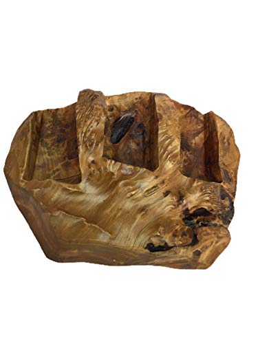 Greener Valley Root Wood Live Edge Tabletop Wine Rack (2 Bottle)