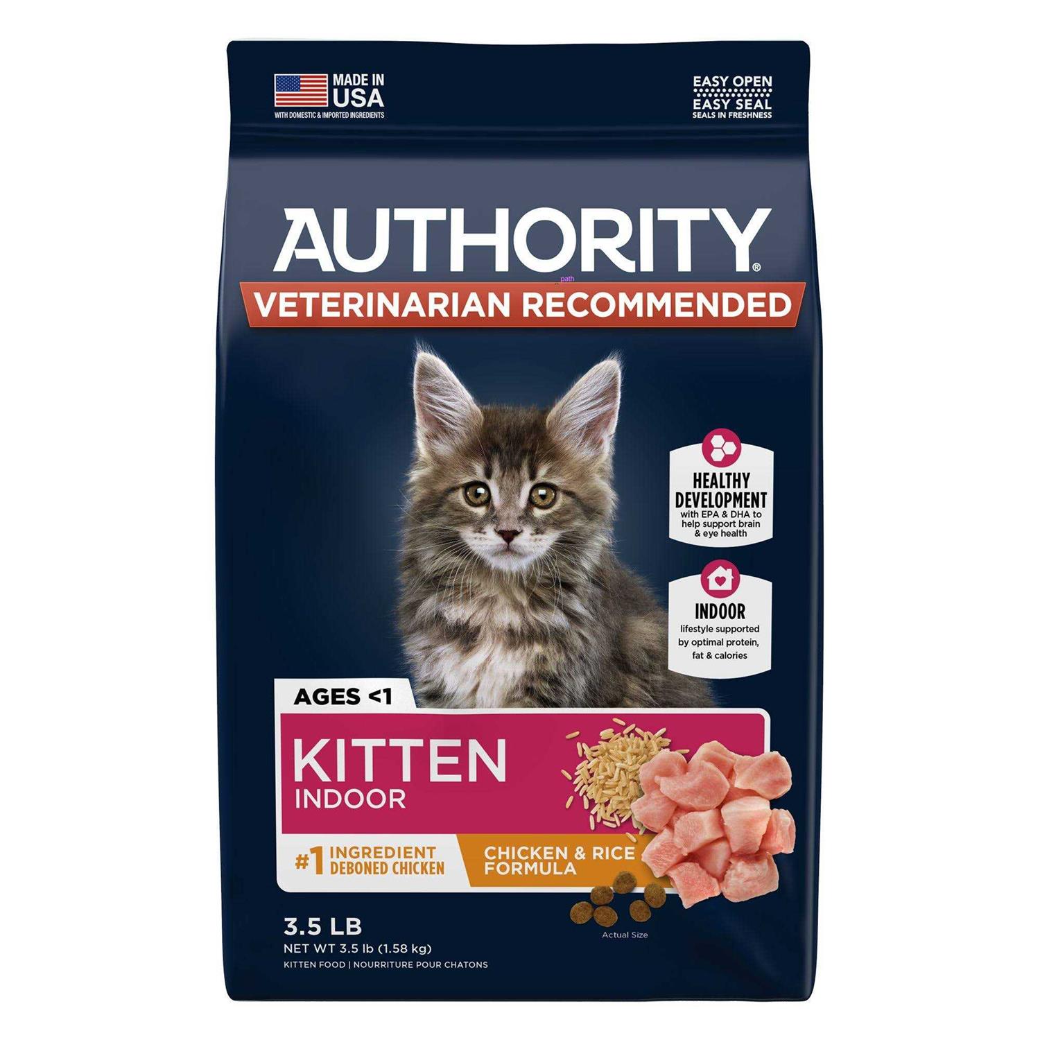 Authority Everyday Health Indoor Kitten Cat Dry Food - Pet Supplies online store