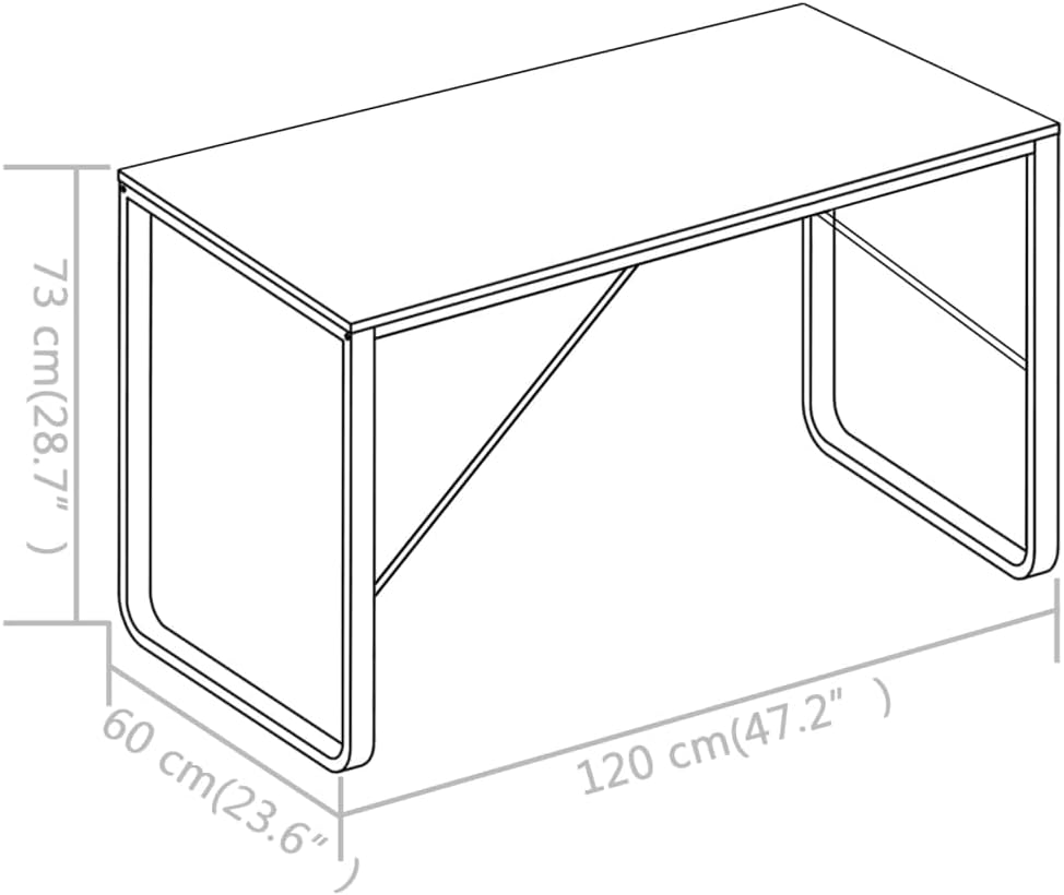 Escritorios para Computadoras Office Desk Home Office Desks Standing Desk - Computer Desk Black and Oak 47.2