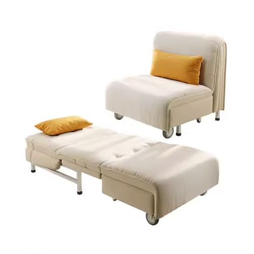 Folding Sofa Bed Couch Lounger Sofa Chair 3-in-1 Multi-Function Sleeper Bed for Home Bedroom Living Room Office (Color : Gray, Size : 0.8m)