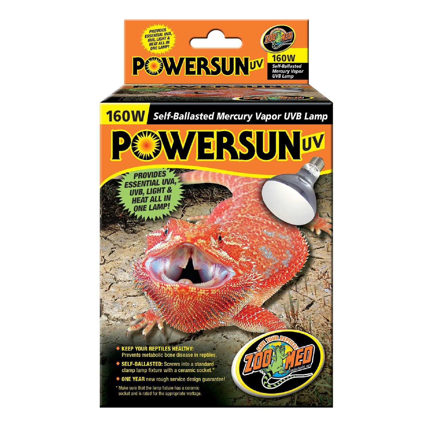 Zoo Med PowerSun UV Mercury Vapor UVB Lamp - Pet Supplies online store