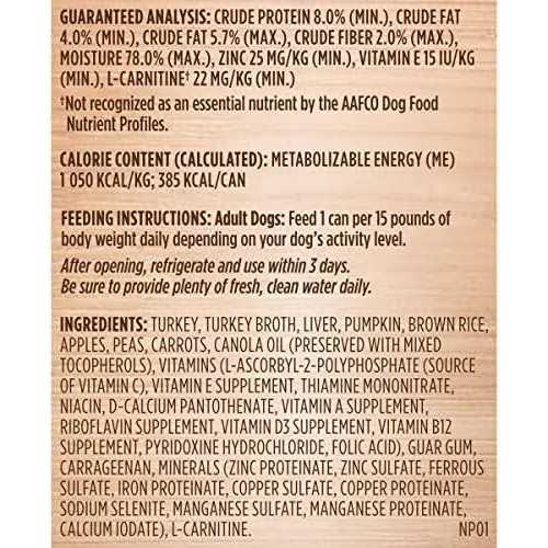 Rachael Ray Nutrish Weight Management Real Turkey & Pumpkin Recipe Wet Dog Food - Pet Supplies online store