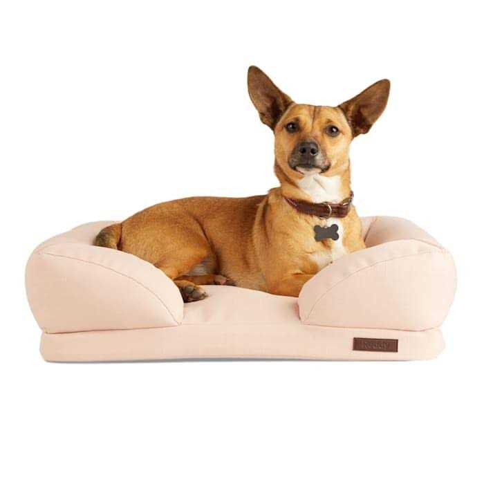 Reddy Durable Recycled Fabric Pink Dog Bed - Pet Supplies online store