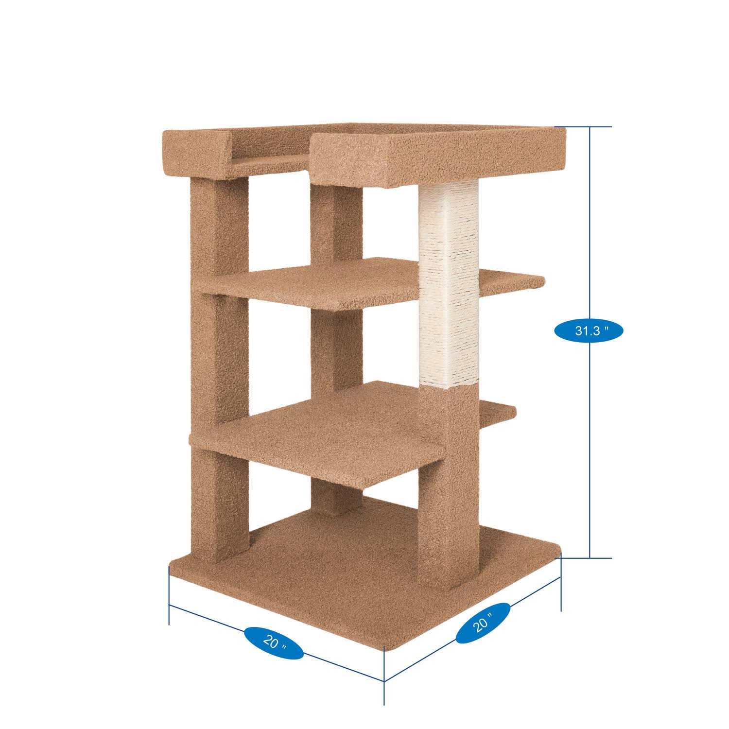 HOMESTOCK Cat Tree for Large Cats Cat Activity with Scratching Post - Pet Supplies online store