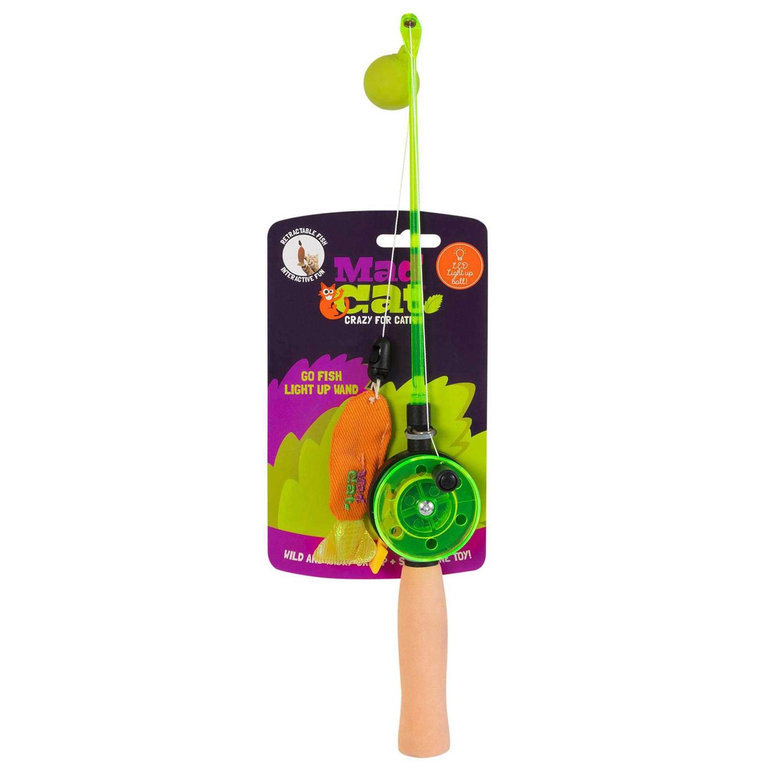 Mad Cat Fishing Pole Frenzy Cat Toy - Pet Supplies online store