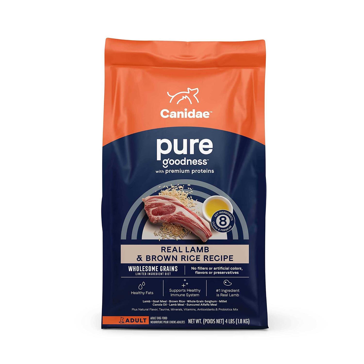 Canidae Pure Real Lamb & Brown Rice Recipe Dry Dog Food - Pet Supplies online store