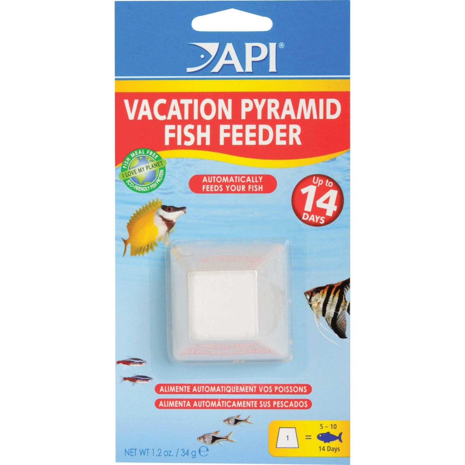 Api Vacation Pyramid Fish Feeder 14-Day 1.2-Ounce Automatic Fish Feeder - Pet Supplies online store