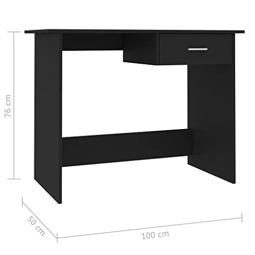 Desk,Writing Desk with Drawers,Simple Desk,Console Table,Modern Desk,Computer Desk,Gaming Desk,with a Drawer,Easy to Clean with Damp Cloth, White 39.4
