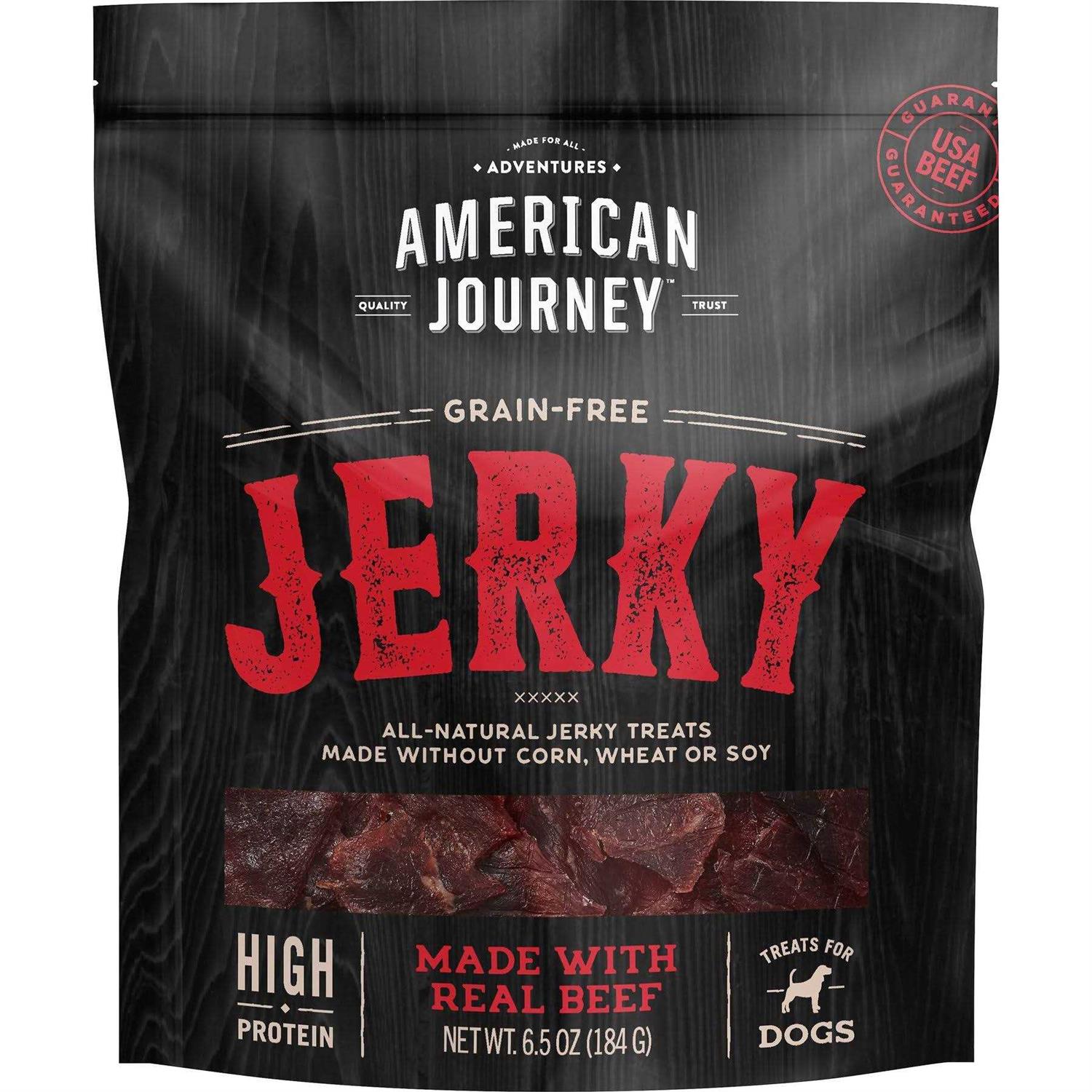 American Journey Beef Jerky Natural Grain-Free Dog Treats - Pet Supplies online store
